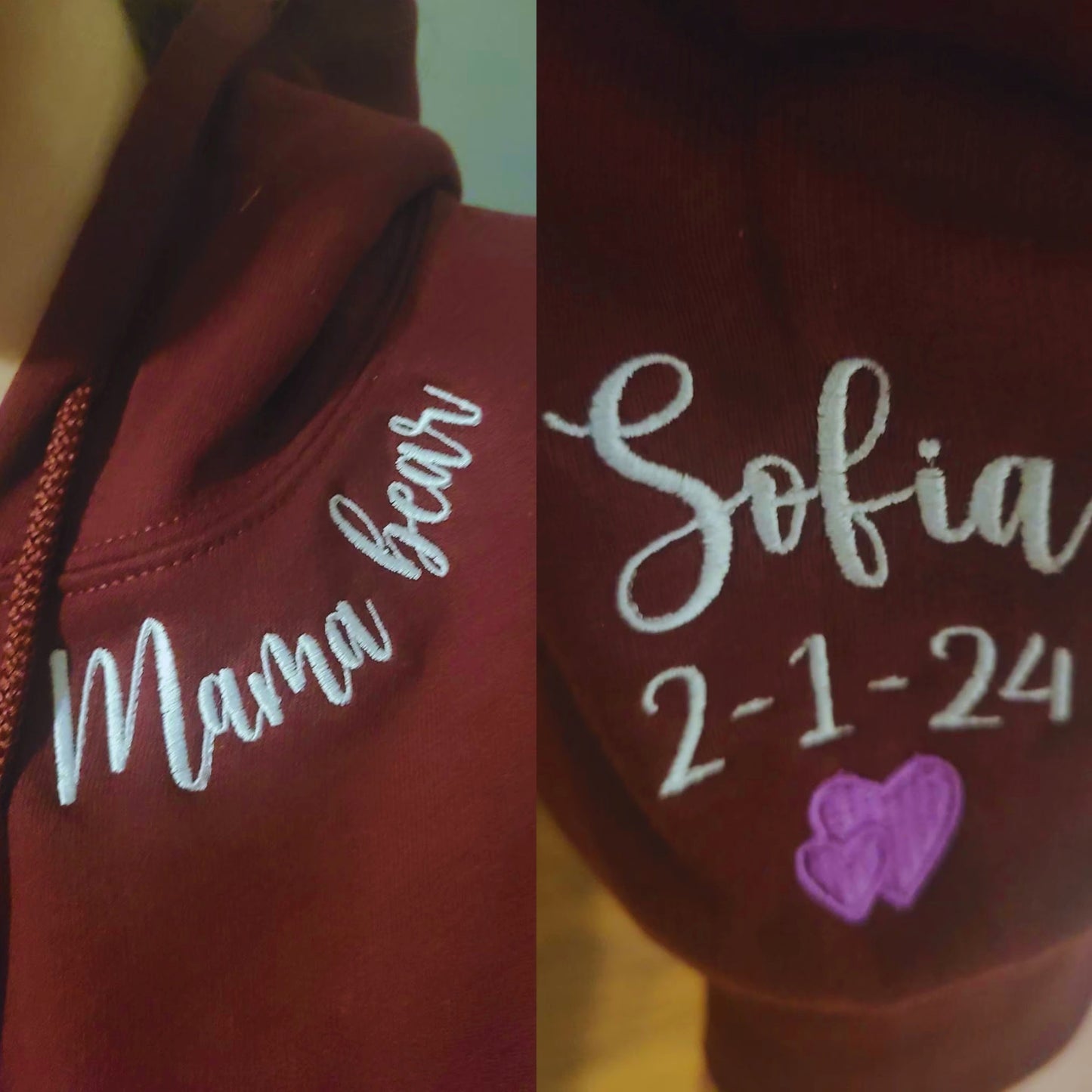 Custom Embroidered Mama Sweatshirt