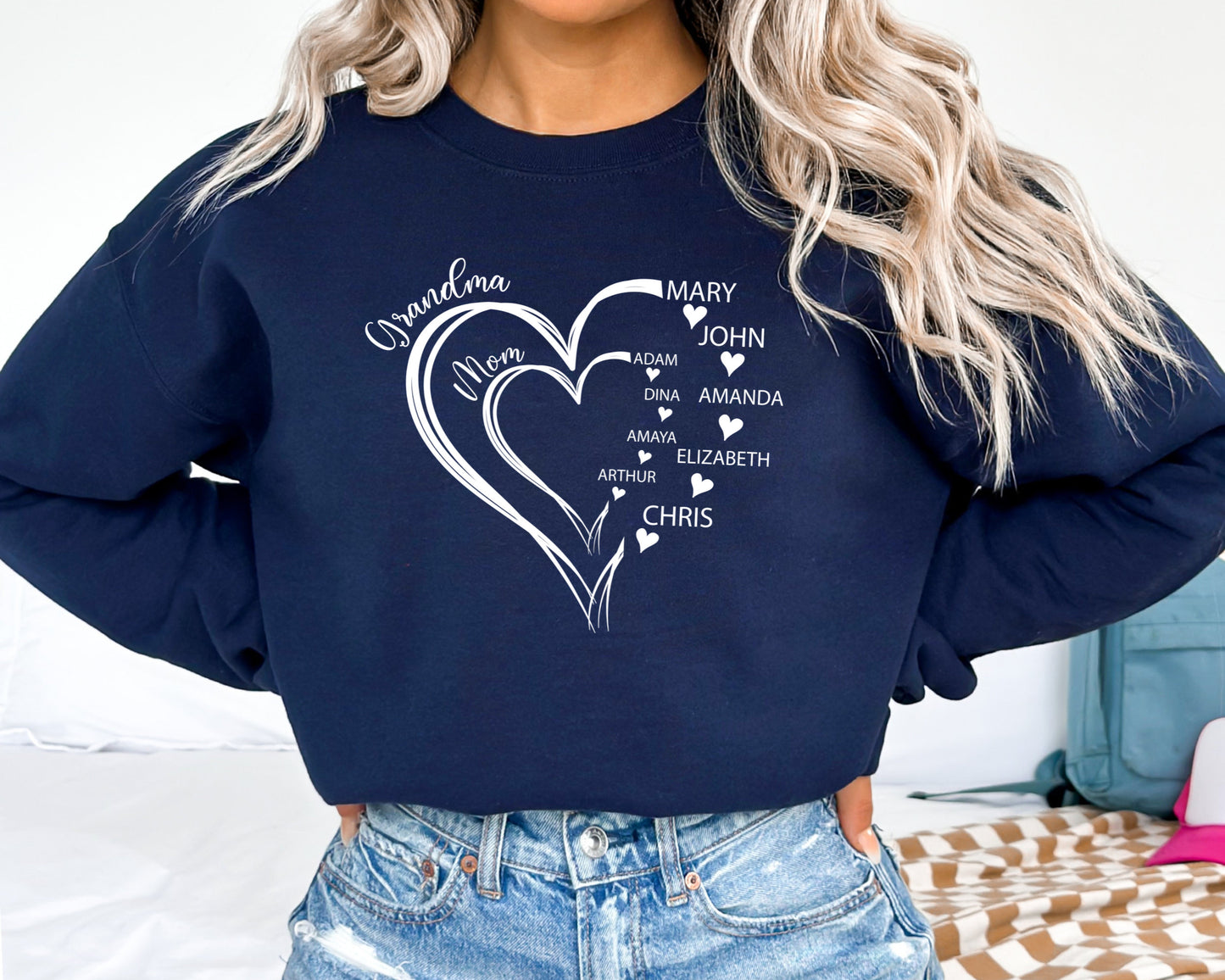 Custom Personalised Mother T-shirt，Mother's Day Gift