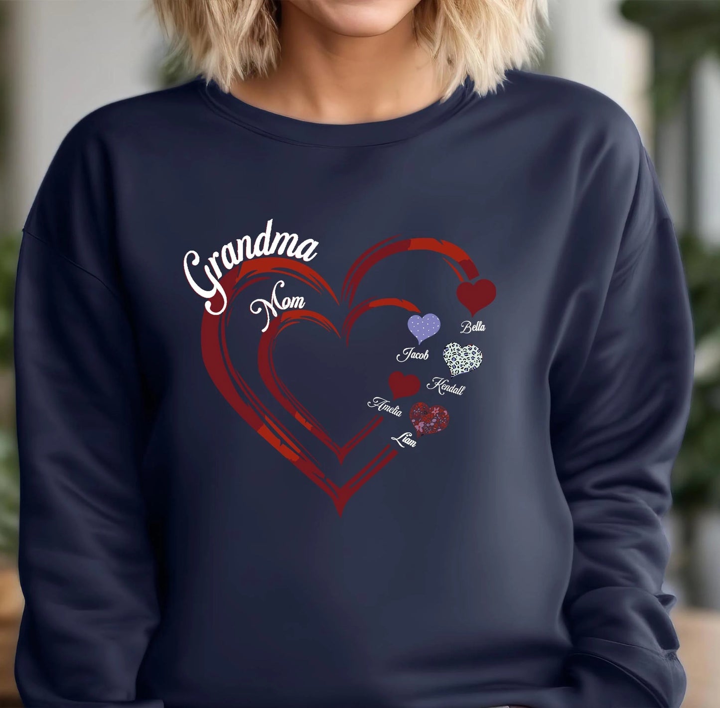 Custom Grandma and Mom Sweatshirt