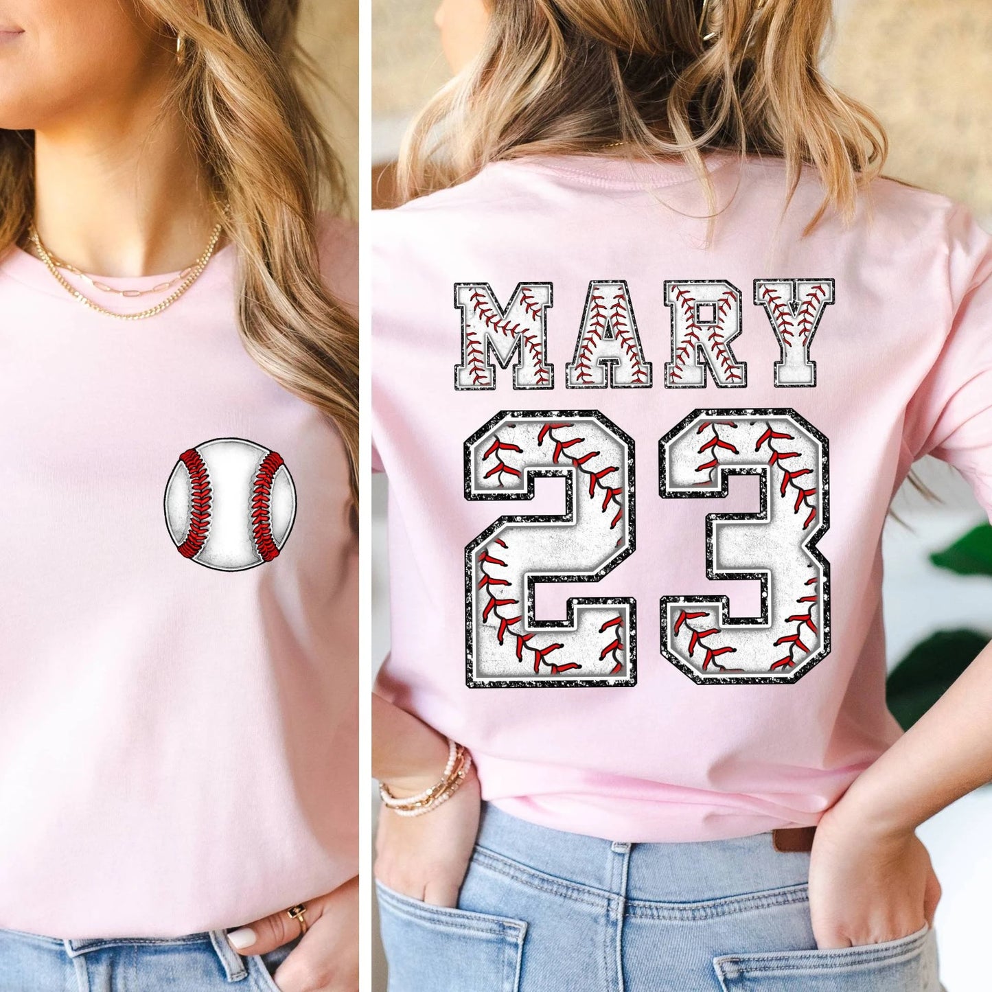 Baseball T shirt With Custom Number and Name