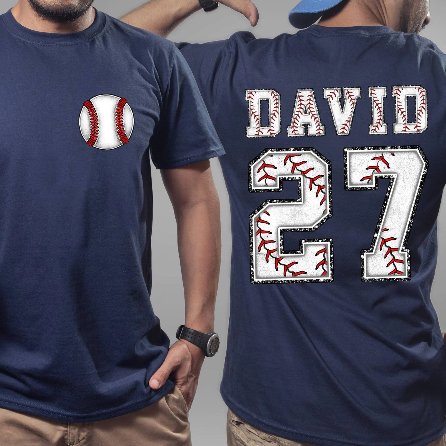 Baseball T shirt With Custom Number and Name