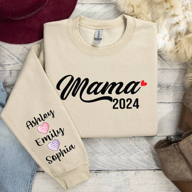 Wrap Mom in Love: Personalized Mama Sweatshirt